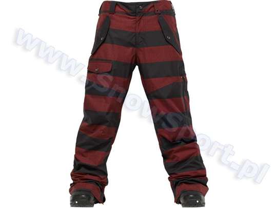 Spodnie Burton Indecent Exposure Pant / Biking Red Sweater Stripes 2012